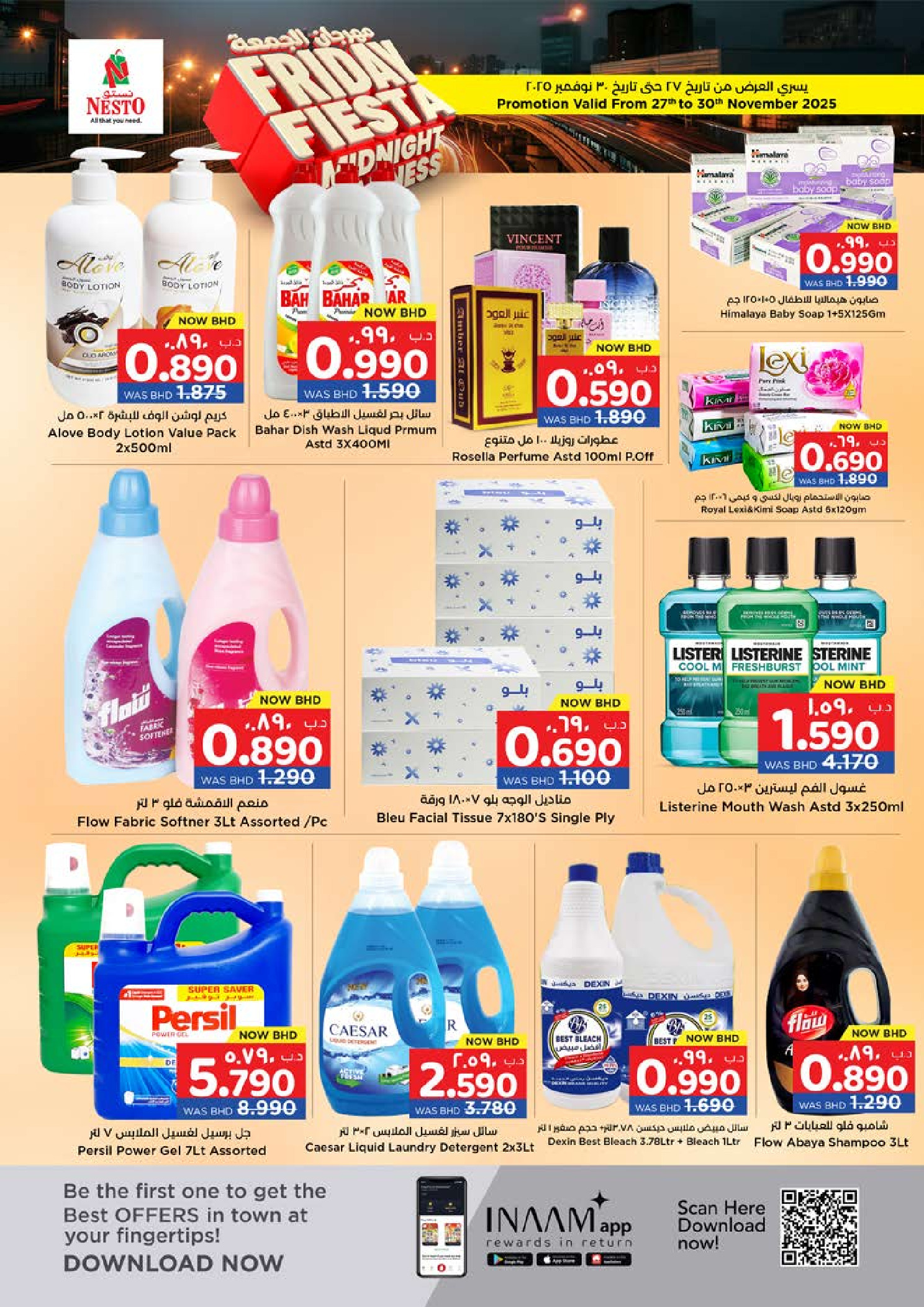 Ofertas de Nesto Bahréin de 27 a 30 noviembre 2025 Ofertas del festival del viernes