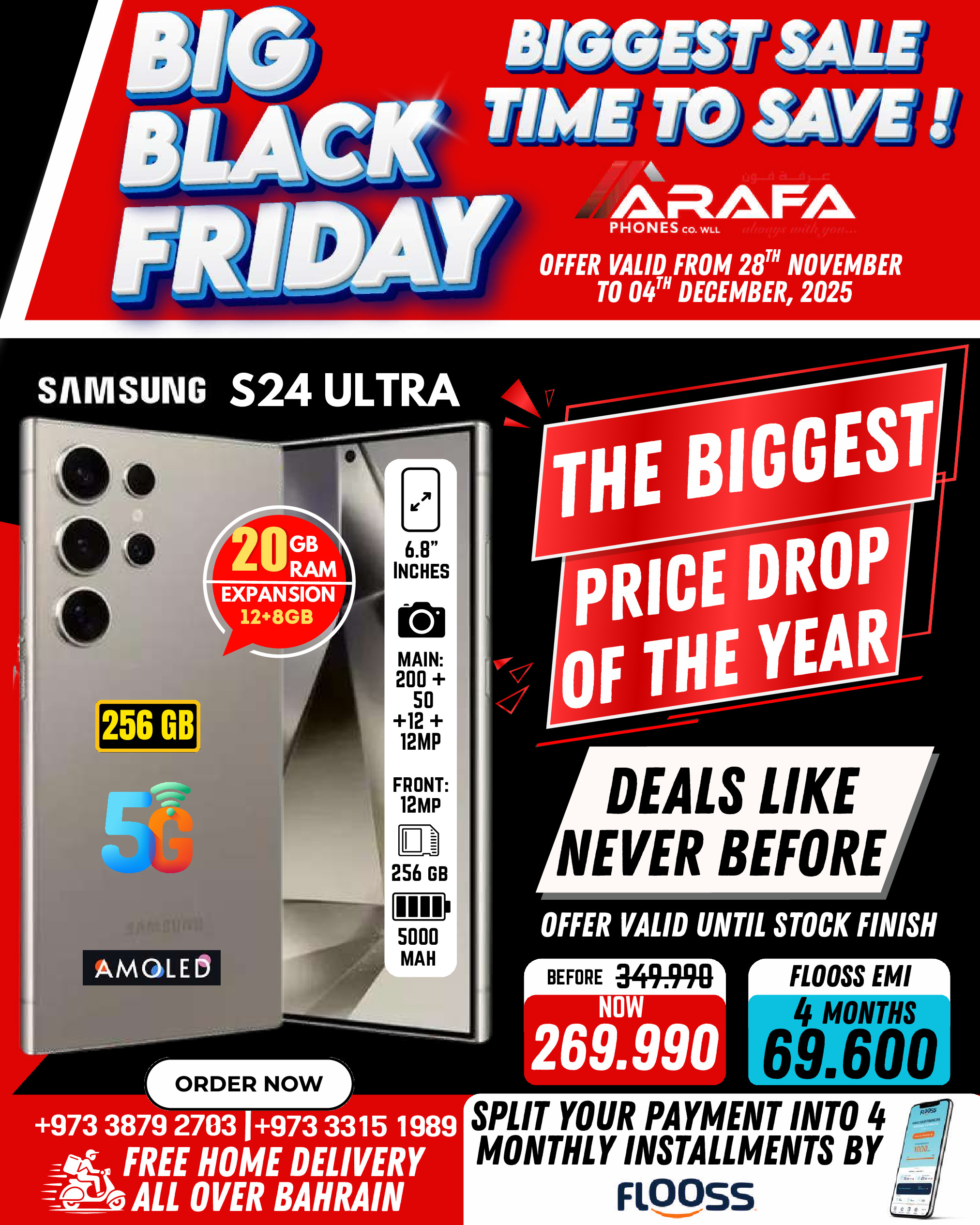 Arafa phones Bahrain Offers from 28 November to 4 December 2025 BLACK FRIDAY DEALS - Page 1