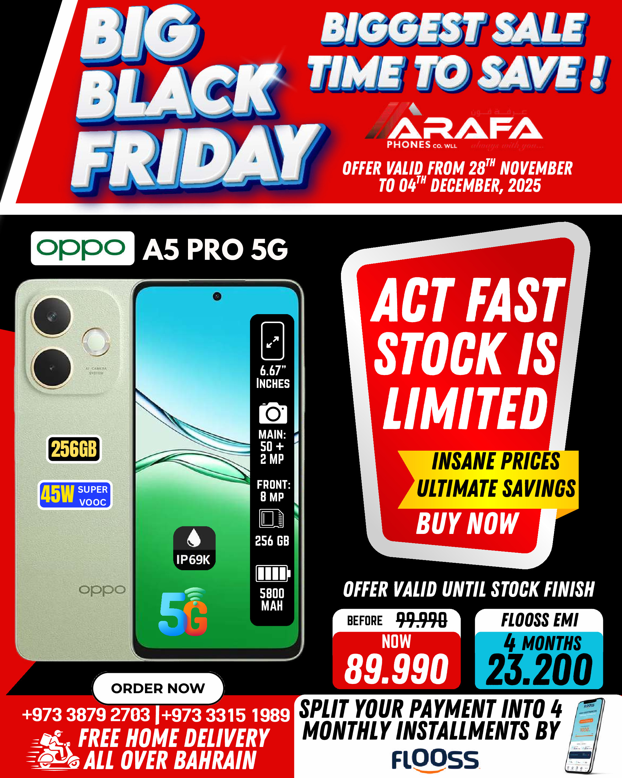 Arafa phones Bahrain Offers from 28 November to 4 December 2025 BLACK FRIDAY DEALS