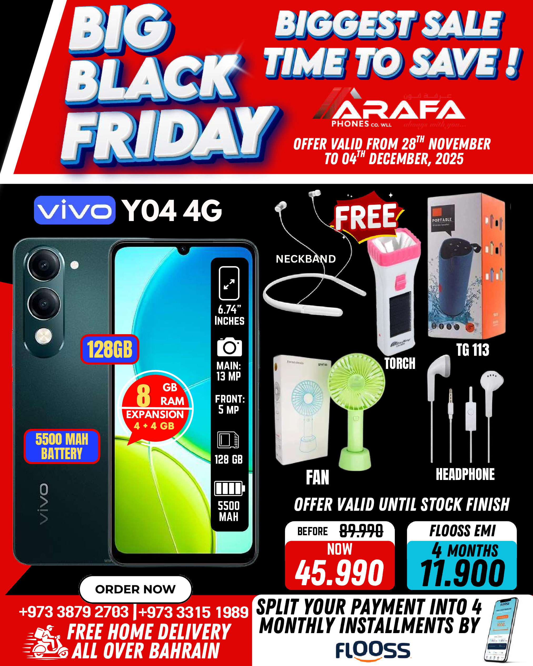 Arafa phones Bahrain Offers from 28 November to 4 December 2025 BLACK FRIDAY DEALS