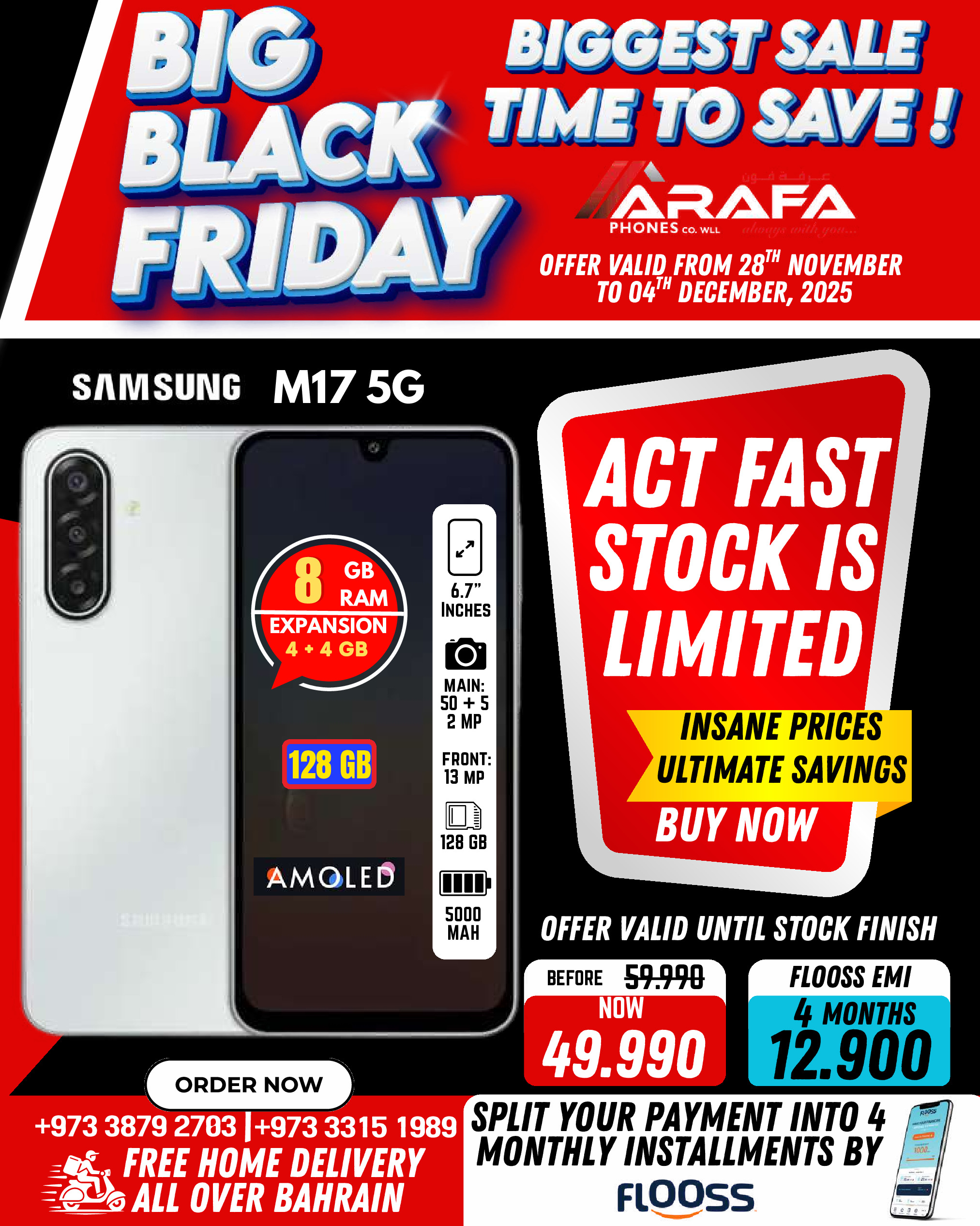 Arafa phones Bahrain Offers from 28 November to 4 December 2025 BLACK FRIDAY DEALS