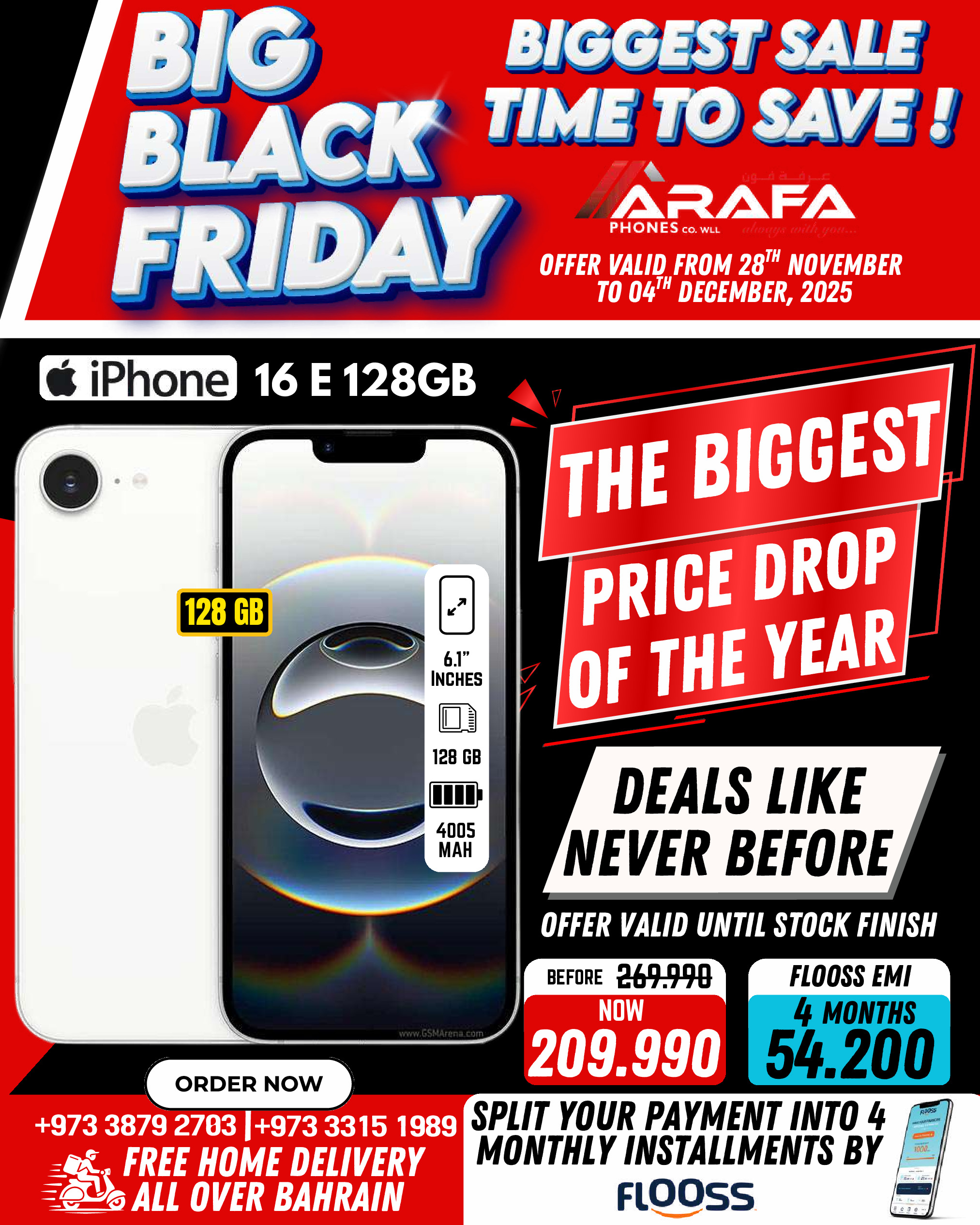 Arafa phones Bahrain Offers from 28 November to 4 December 2025 BLACK FRIDAY DEALS