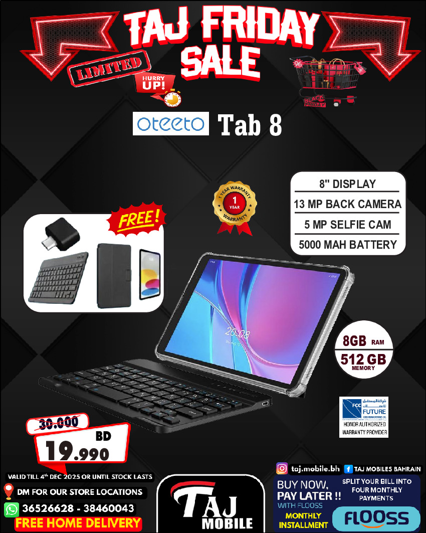 Taj Mobiles Bahrain Offers from 28 to 30 November 2025 Friday Offers