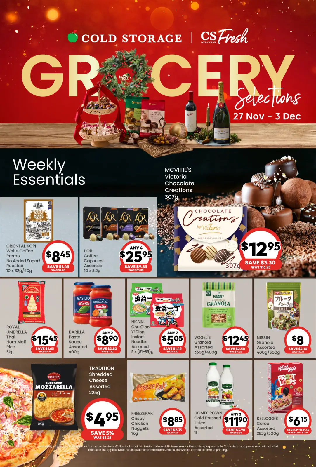 Page 1 dans Offres d'épicerie chez Cold Storage Singapour