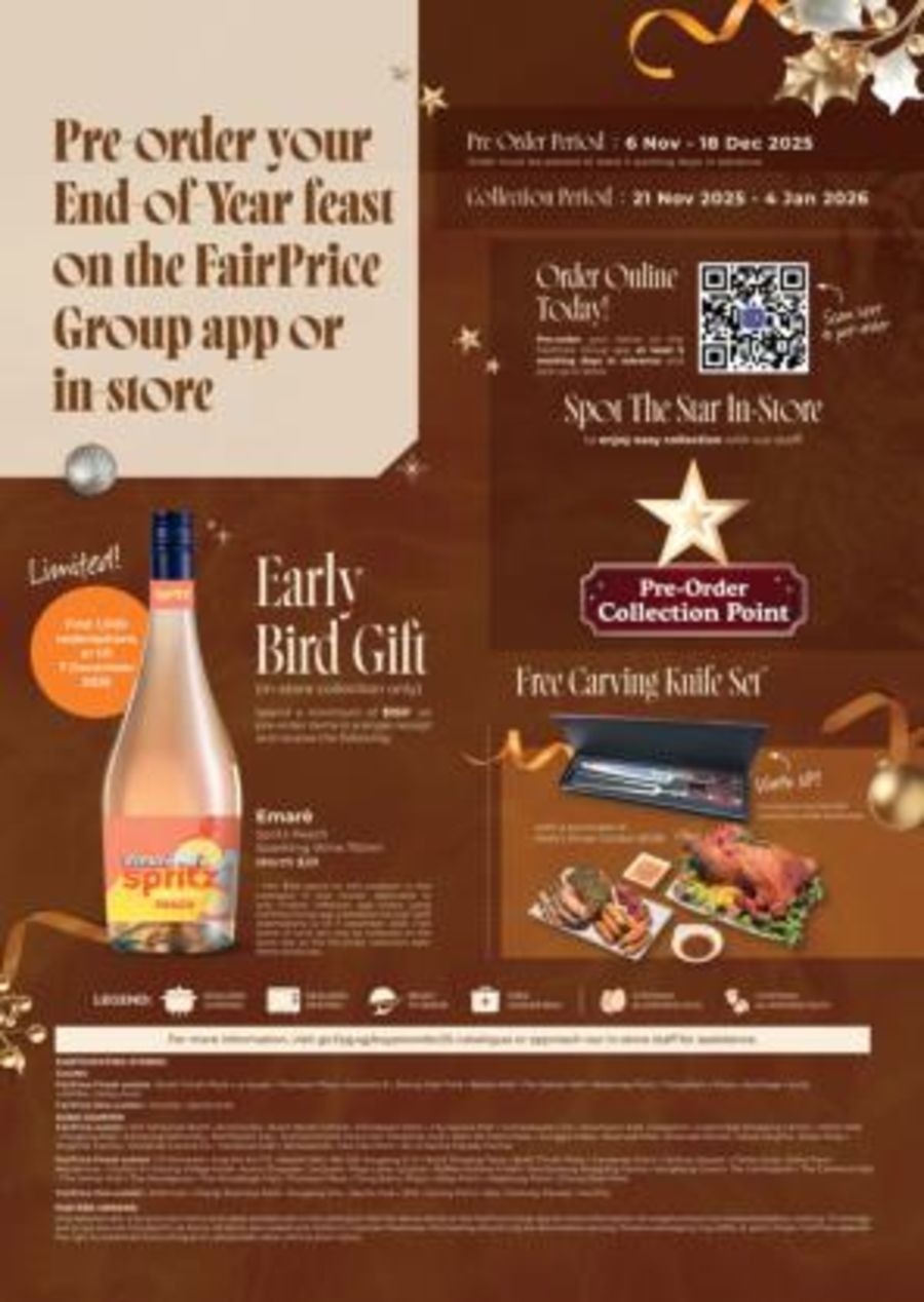 Offres FairPrice Singapour de 6 novembre à 31 décembre 2025 Brochure de réductions