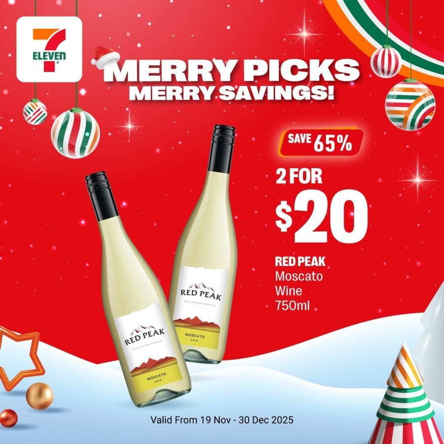 Offres 7 Eleven Singapour de 19 novembre à 30 décembre 2025 Promotions et offres du moment