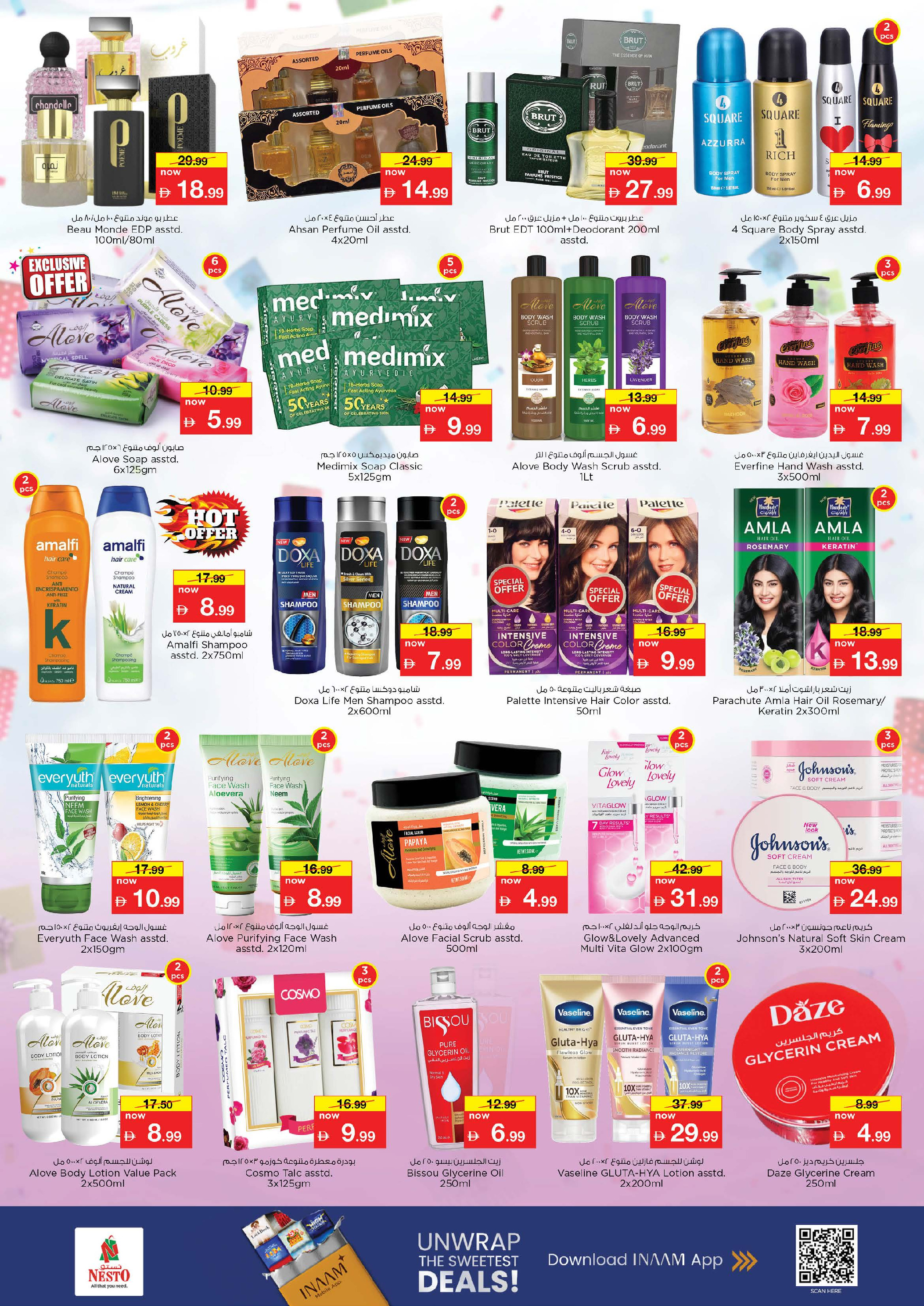 Offres Nesto Hypermarchés Dubai  de 1 à 4 décembre CINQUANTE-QUATRE OFFRES uniquement chez Al Fahidi