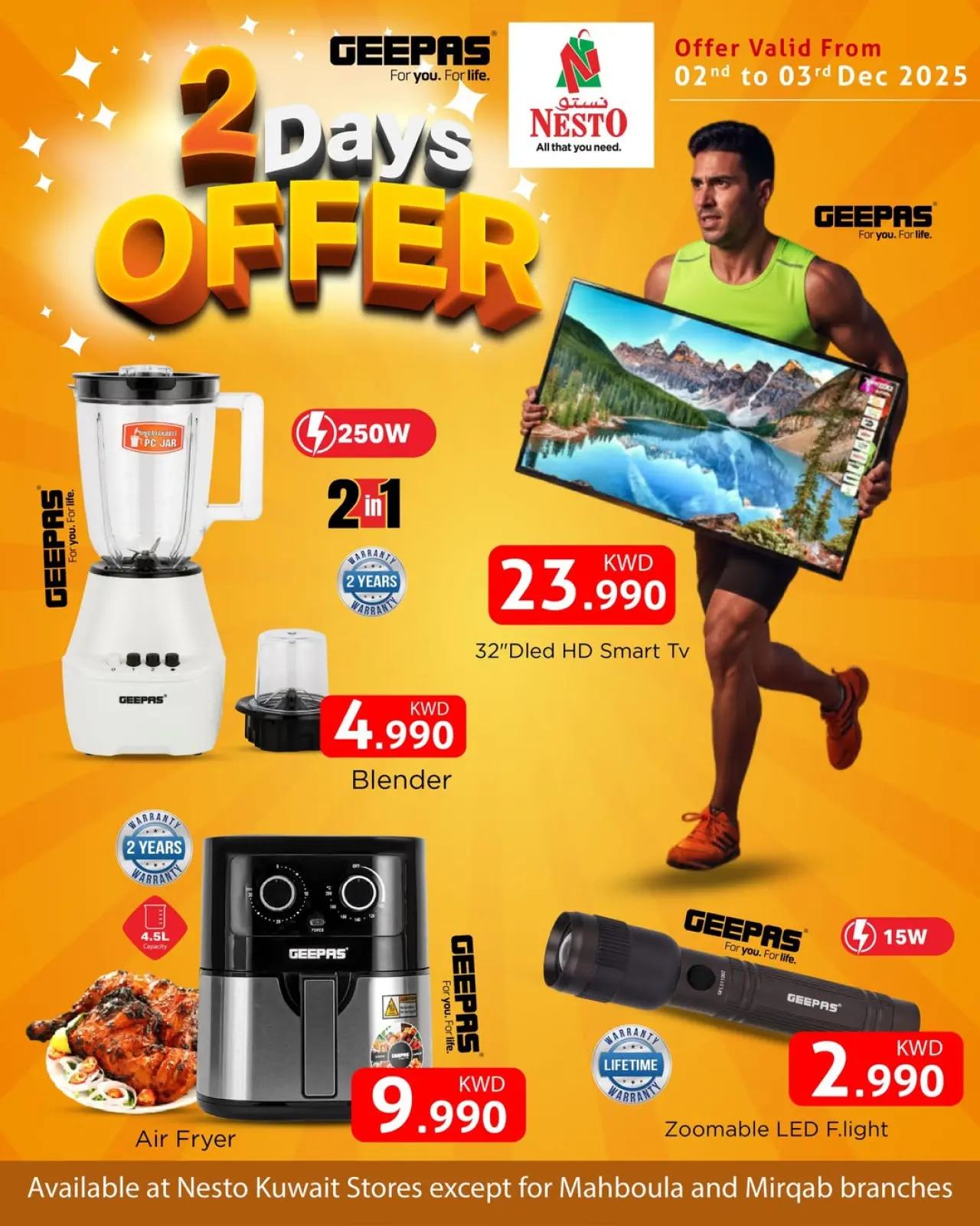 Page 1 in Offers for two days only at Nesto Kuwait