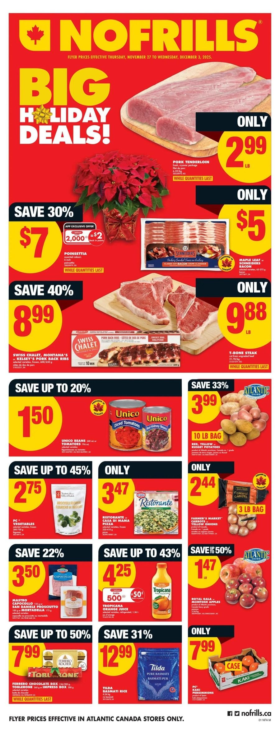 No Frills Canada Offers from 26 November to 10 December 2025 Price Drop
