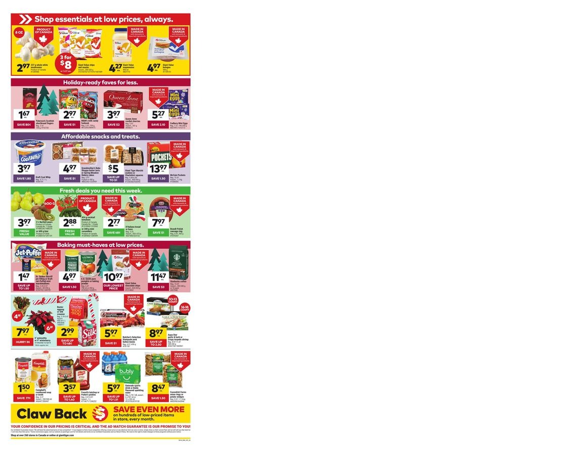 Offres Giant Tiger Canada de 3 à 9 décembre 2025 Prix ​​plus bas