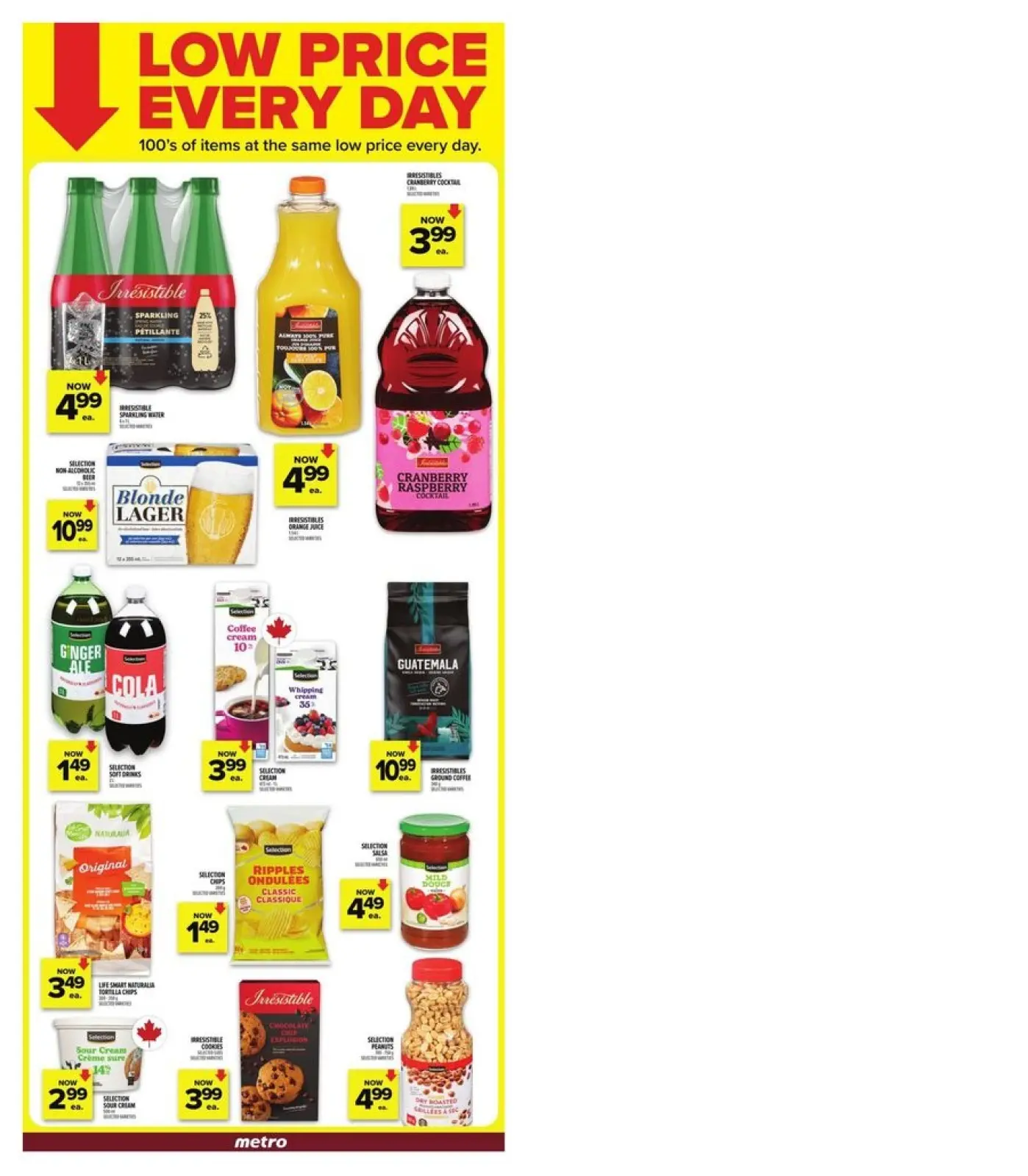 Page 6 in weekly flyer at Metro supermarket Canada