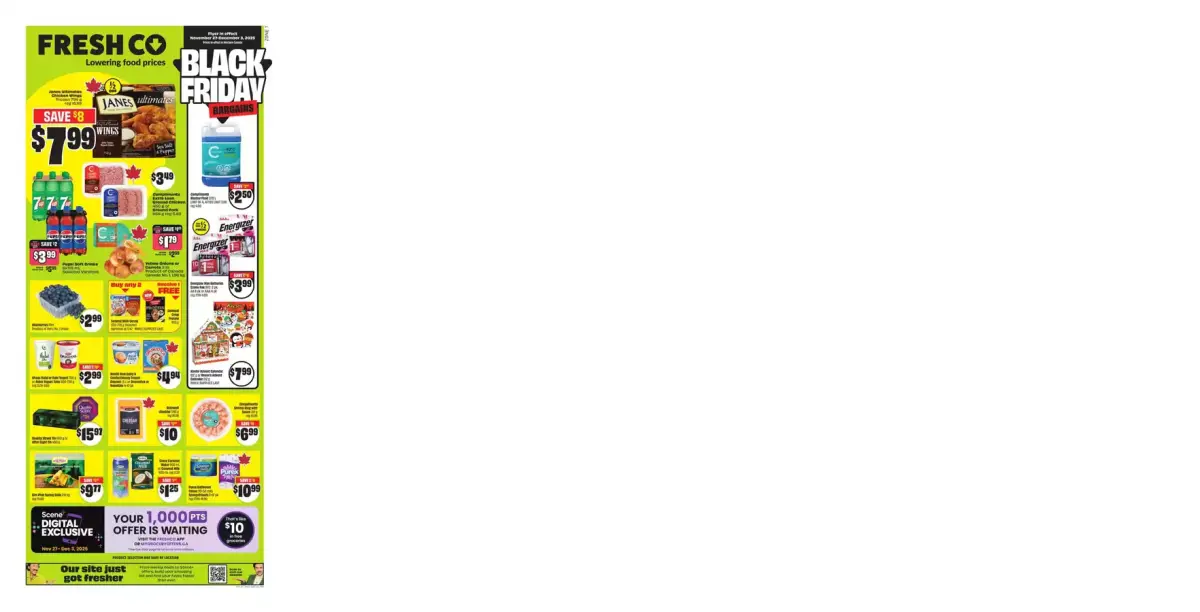 FreshCo Canada Offers from 27 November to 3 December 2025 Weekly offers - Page 1