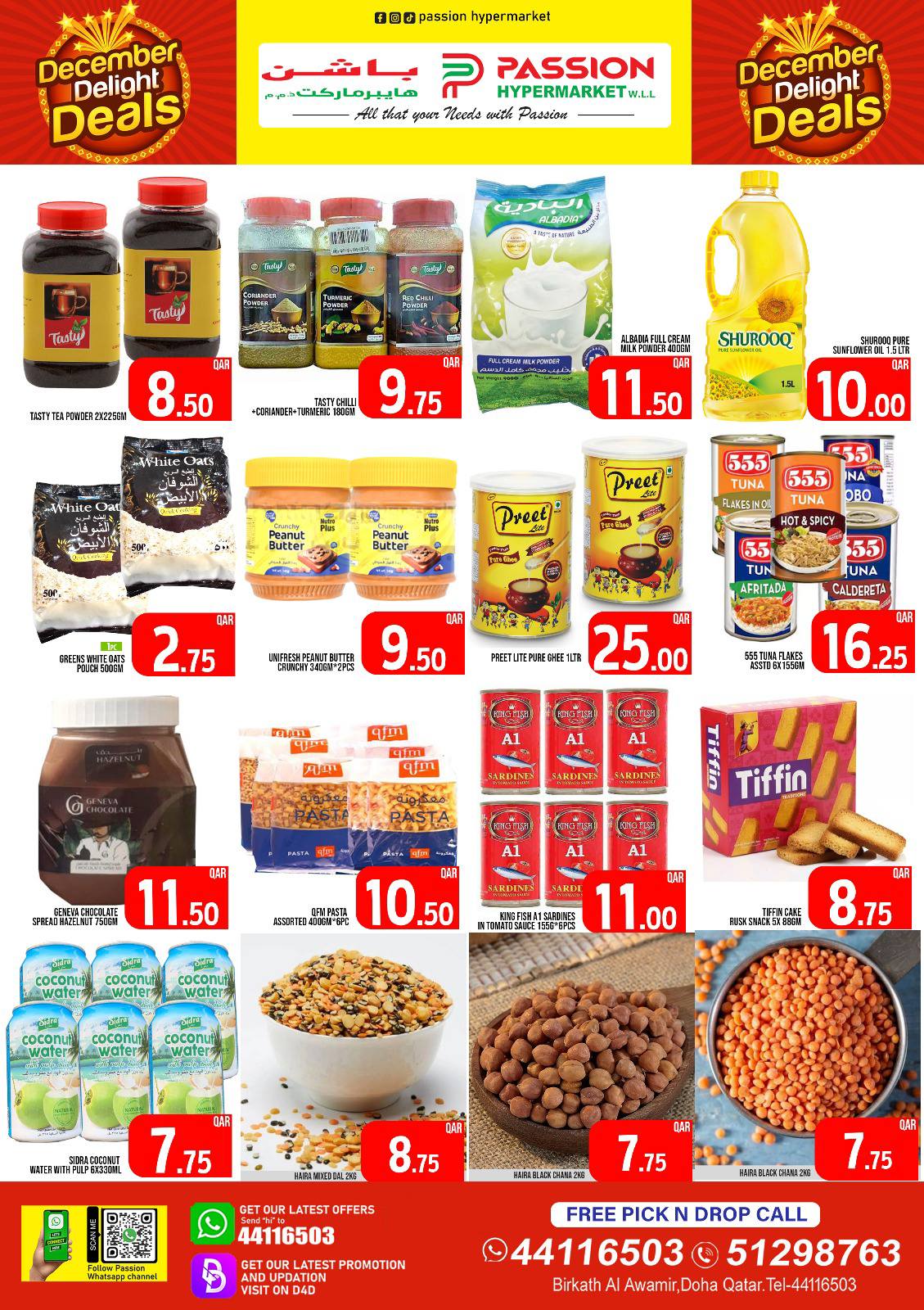 Passion Hypermarket Qatar Offers from 4 to 7 December 2025 December Delight Deals
