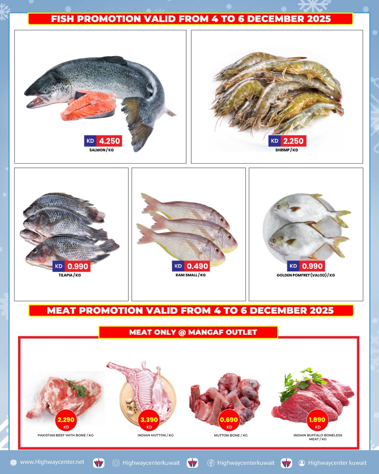 Highway center Kuwait Offers from 3 to 9 December 2025 Winter Sale