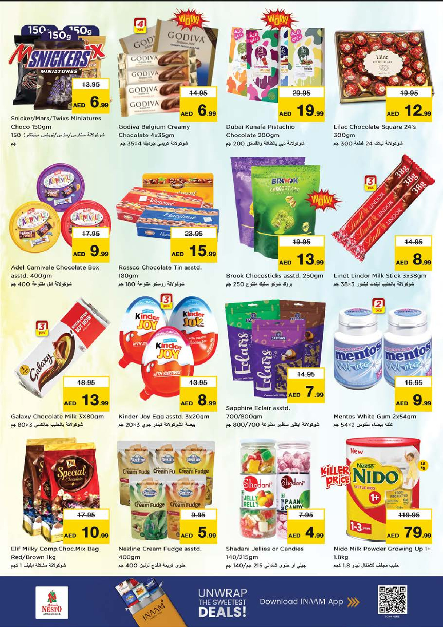 Offres Nesto Hypermarchés Ajman  de 5 à 7 décembre OFFRES DES DÉLICES DE DÉCEMBRE à Al Tallah