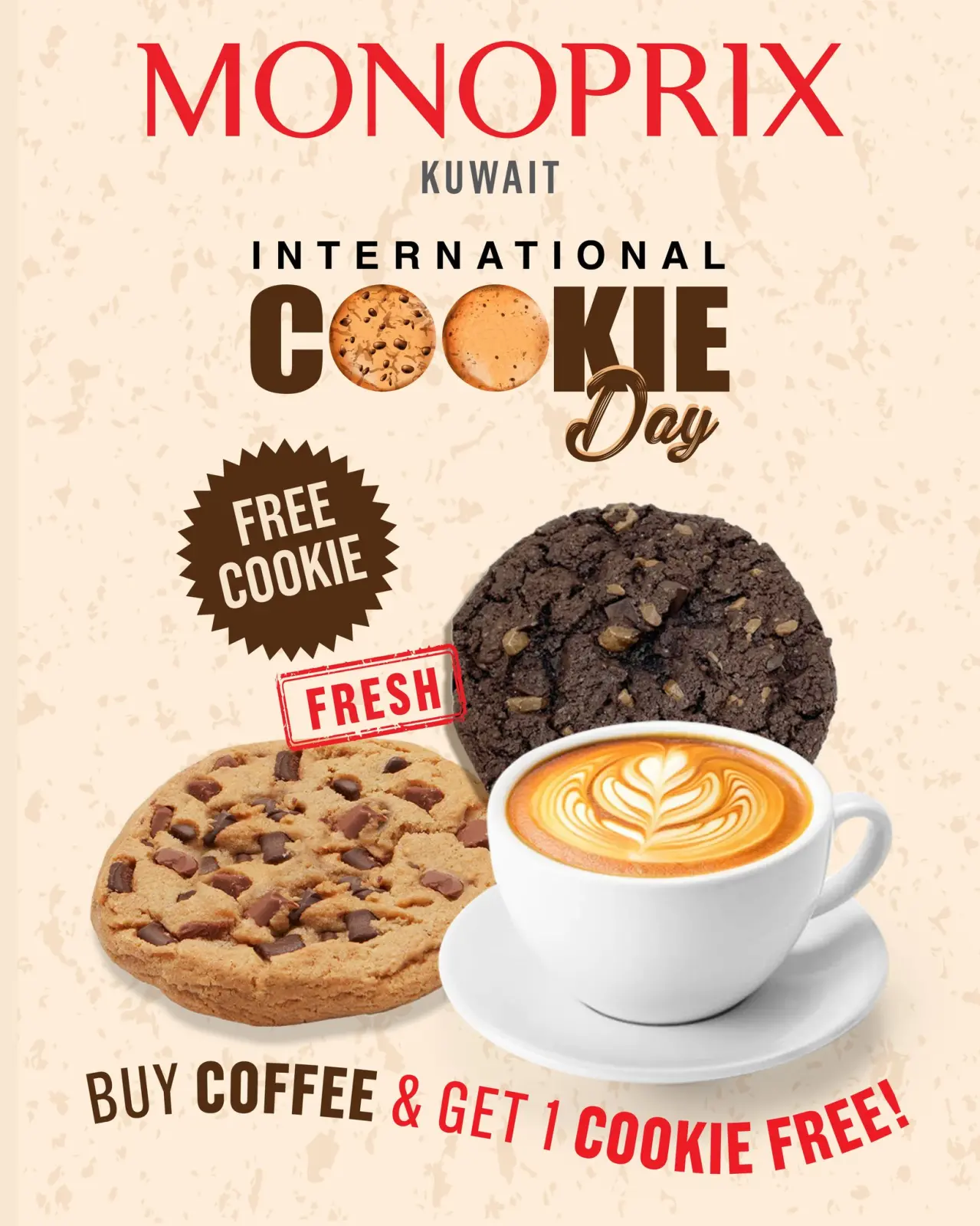 Page 1 in World Cookie Day Offers at Monoprix Kuwait