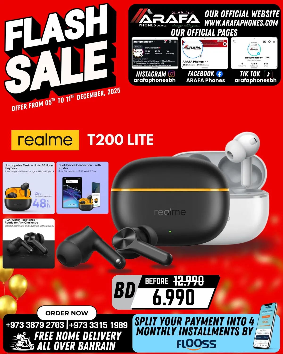 Offres téléphones Arafa Bahrein de 5 à 11 décembre 2025 vente Flash - Page 1