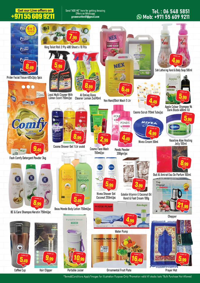 Green Mart Hypermarket Oman Offers from 7 to 9 December 2025 Weekend Deals