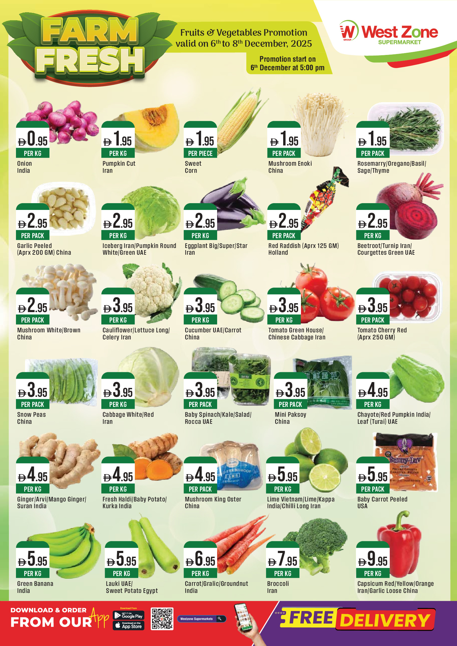 West Zone supermarket UAE Offers from 6 to 8 December 2025 Fresh offers - Page 1