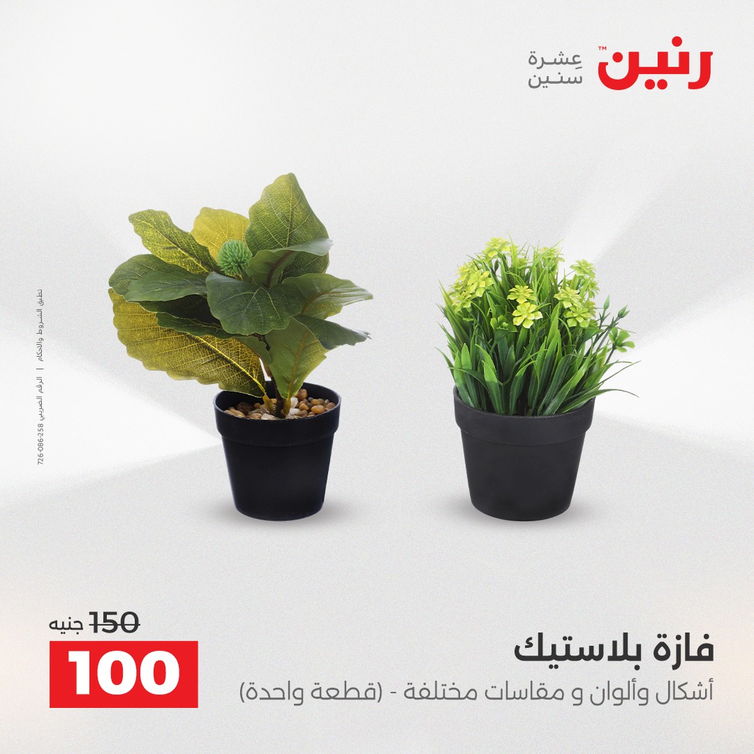 عروض رنين مصر من 9 حتى 10 ديسمبر 2025 عروض قطع الديكور