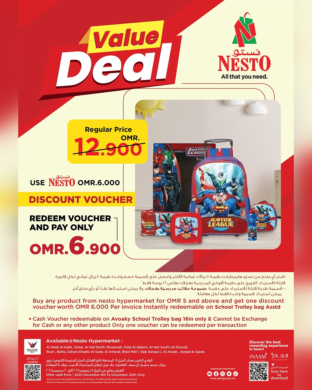 Nesto Oman Offers from 8 to 20 December 2025 Unique Value Offers - Page 1