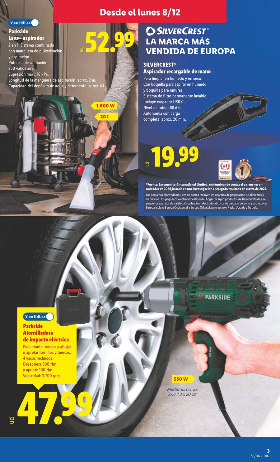 Ofertas de Lidl España de 8 a 14 diciembre 2025 Ofertas de bazar