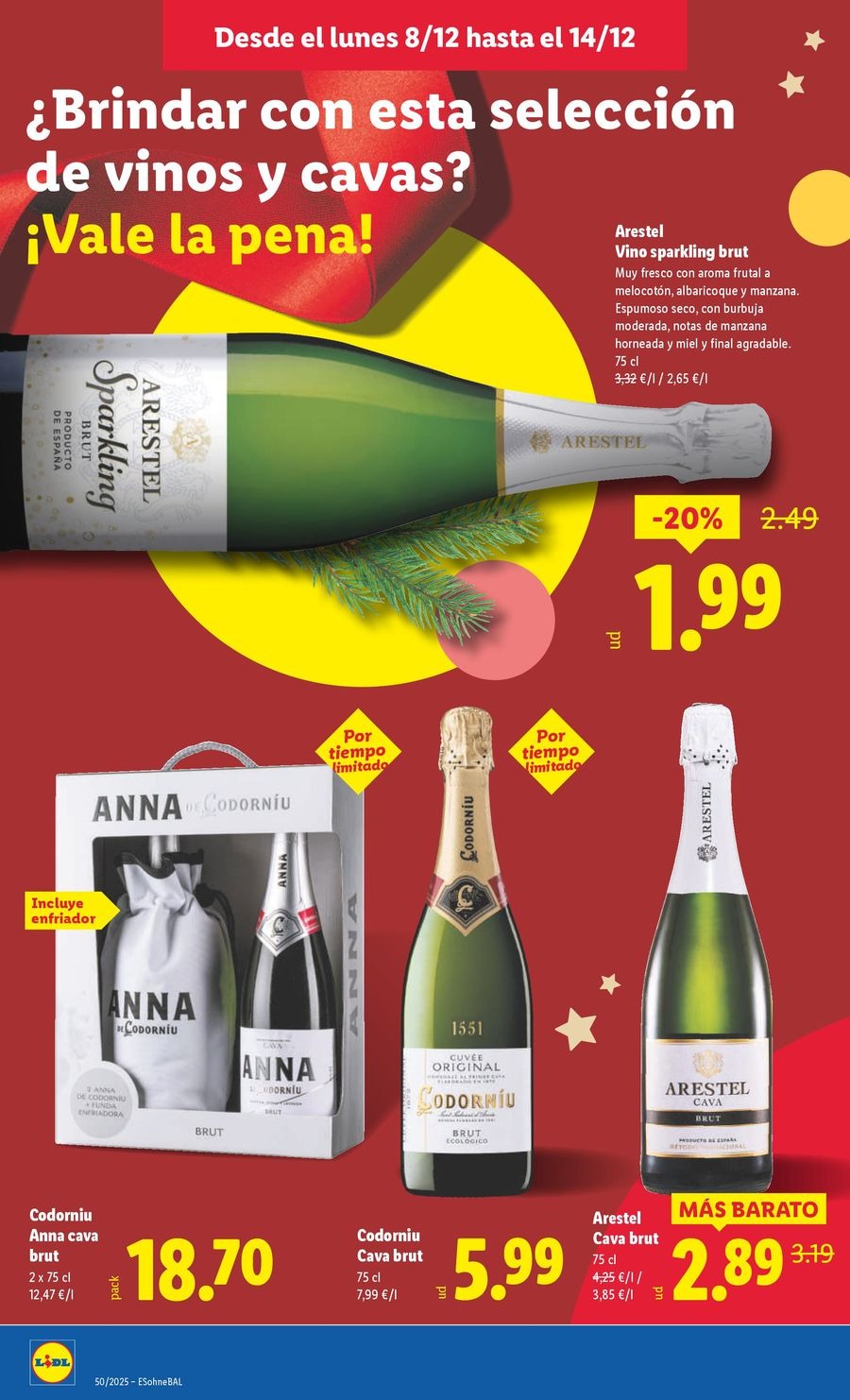 Ofertas de Lidl España de 8 a 14 diciembre 2025 ofertas semanales