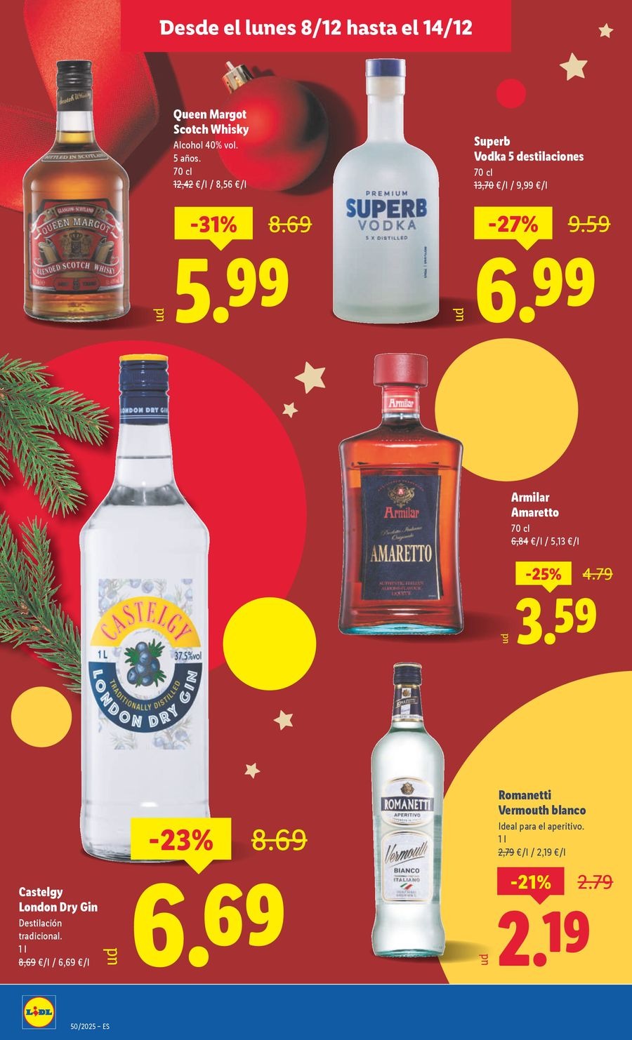 Ofertas de Lidl España de 8 a 14 diciembre 2025 ofertas semanales