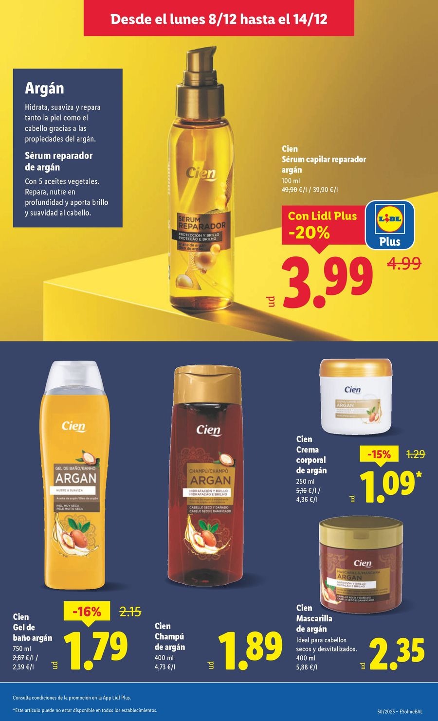 Ofertas de Lidl España de 8 a 14 diciembre 2025 ofertas semanales