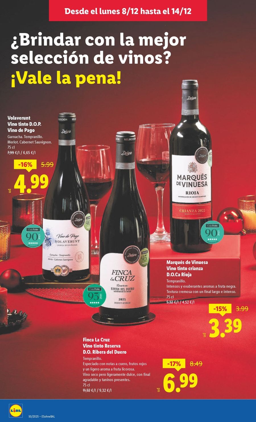 Ofertas de Lidl España de 8 a 14 diciembre 2025 ofertas semanales