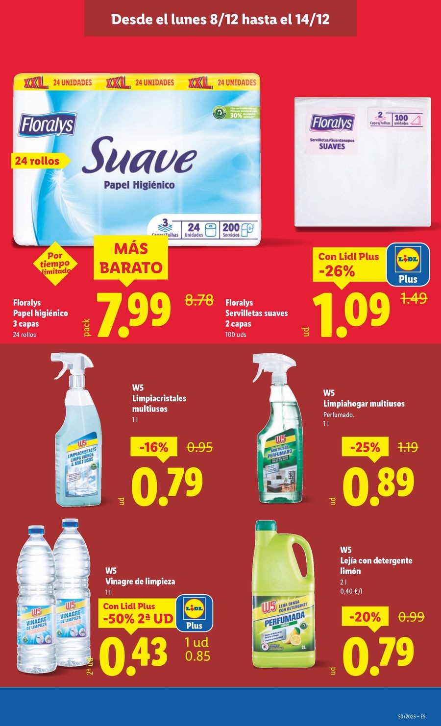 Ofertas de Lidl España de 8 a 14 diciembre 2025 ofertas semanales