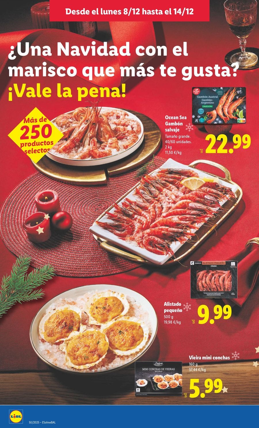 Ofertas de Lidl España de 8 a 14 diciembre 2025 ofertas semanales