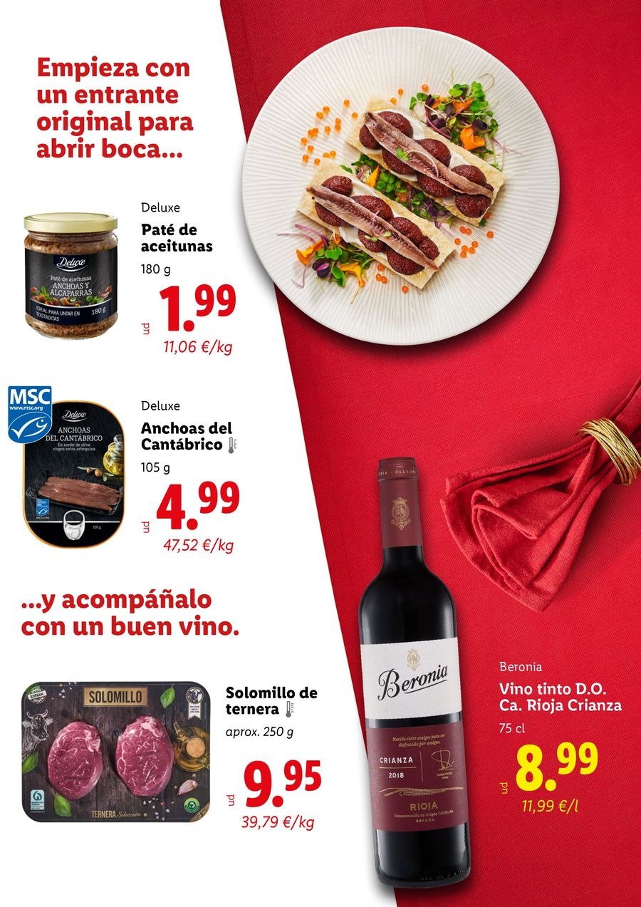 Ofertas de Lidl España de 12 noviembre a 31 diciembre 2025 Especial Navidad
