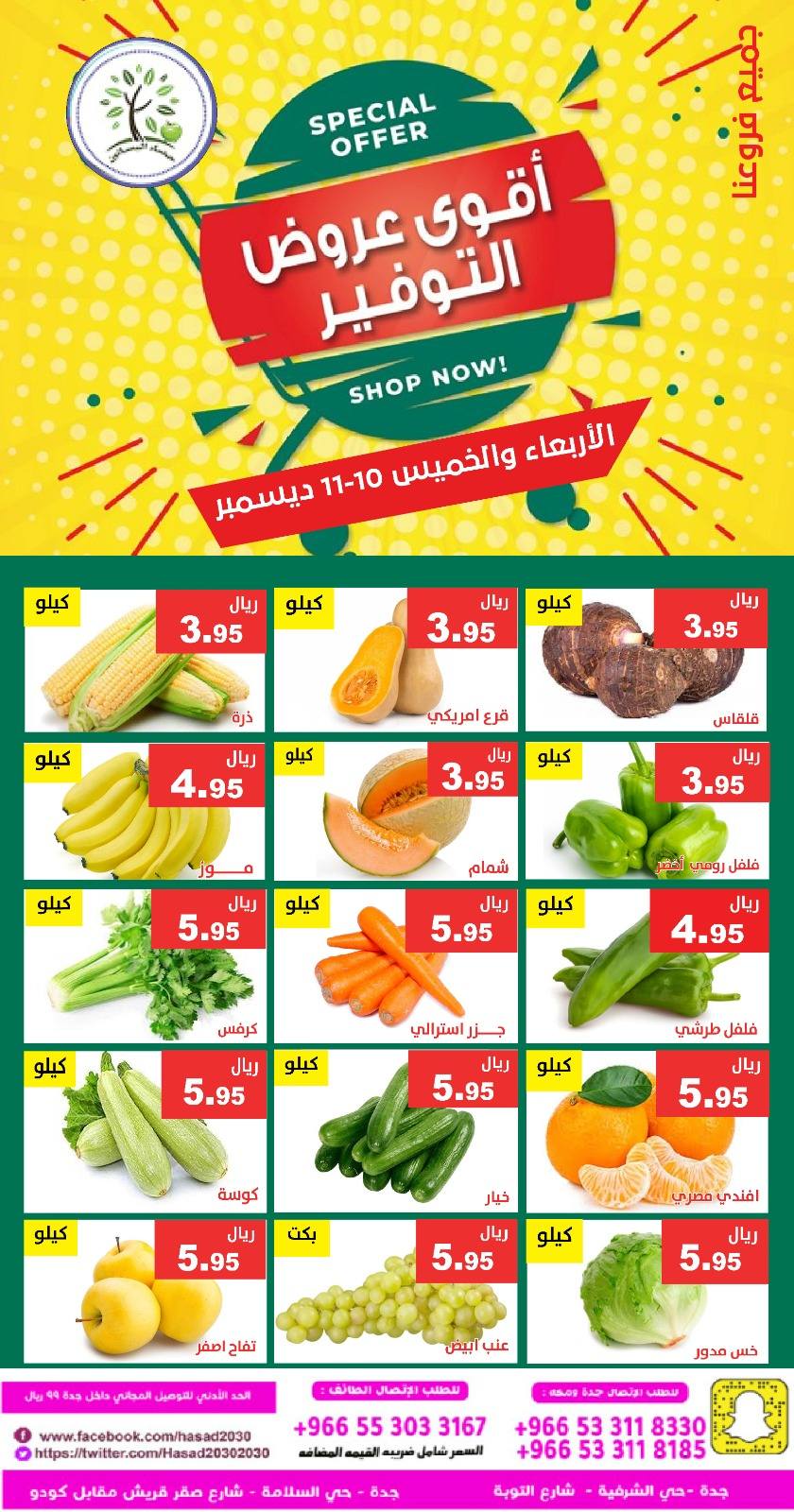 Hasad Albasatin Saudi Arabia Offers from 10 to 11 December 2025 Saving Deals