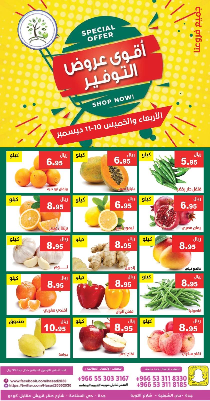 Hasad Albasatin Saudi Arabia Offers from 10 to 11 December 2025 Saving Deals