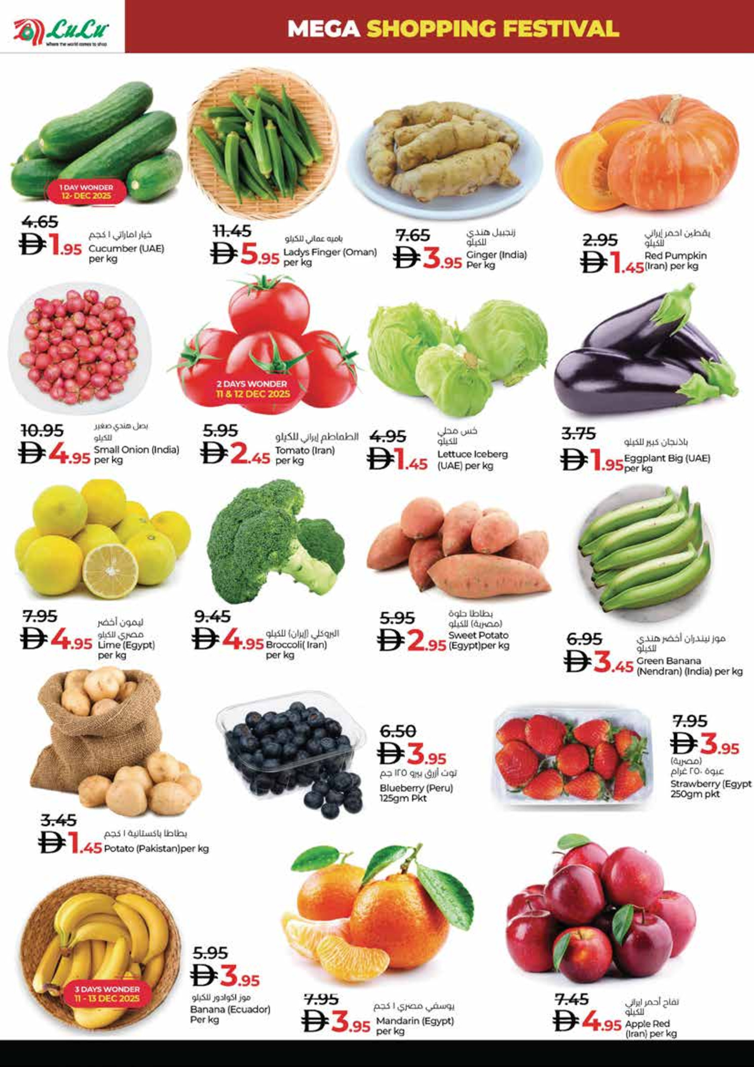 Lulu UAE Offers from 11 to 14 December 2025 Shopping Festival offers