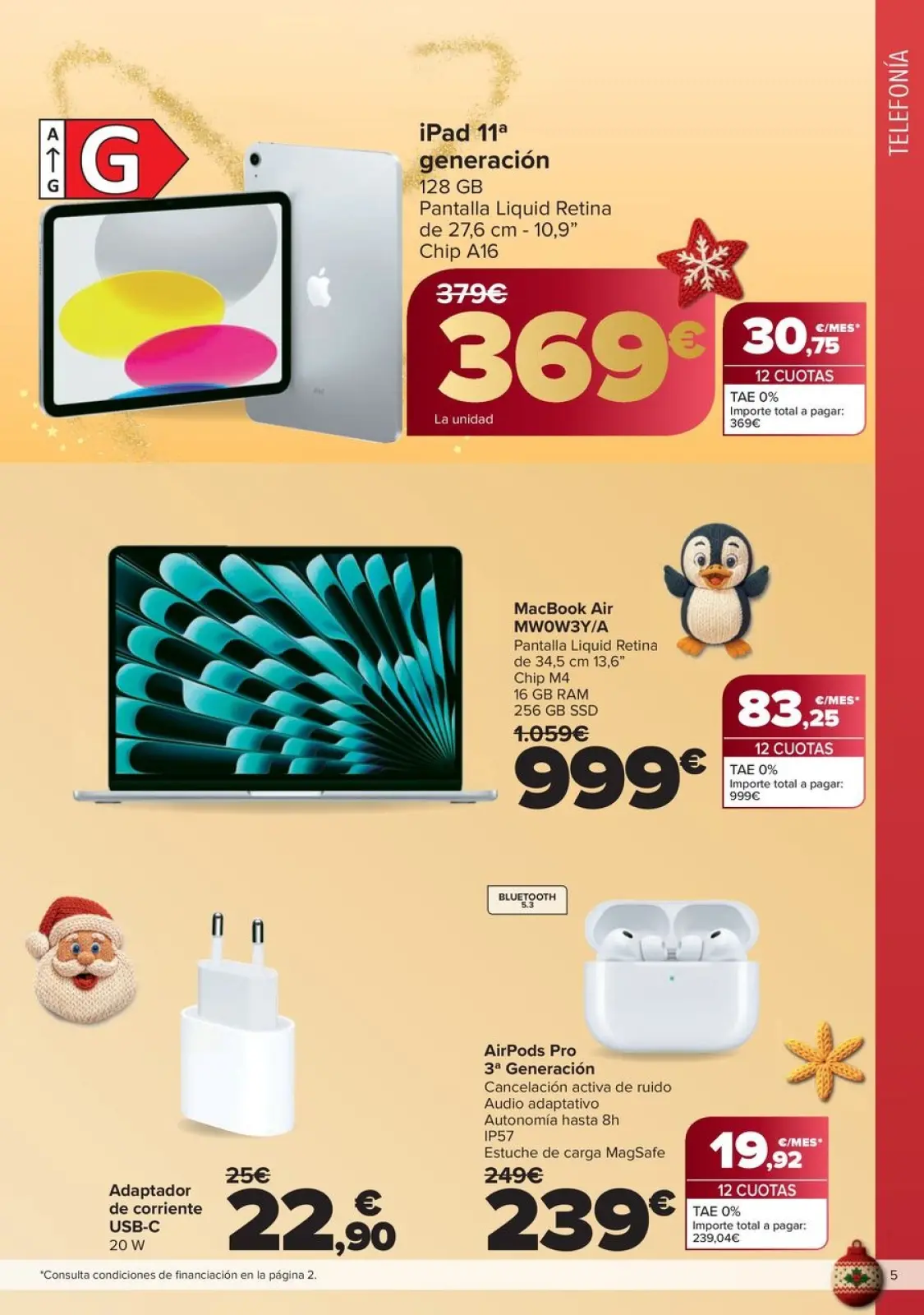 Page 5 dans OFFRES DE CADEAU AU MEILLEUR PRIX chez Carrefour Espagne