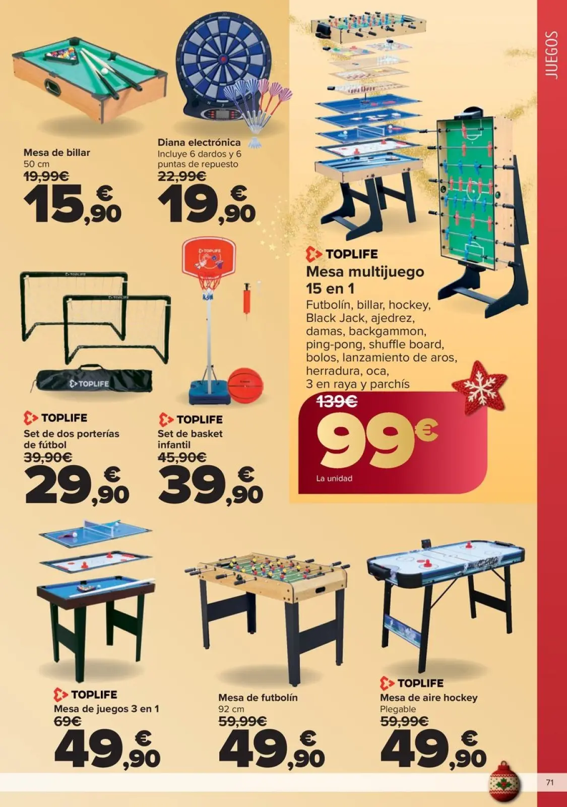 Page 71 dans OFFRES DE CADEAU AU MEILLEUR PRIX chez Carrefour Espagne