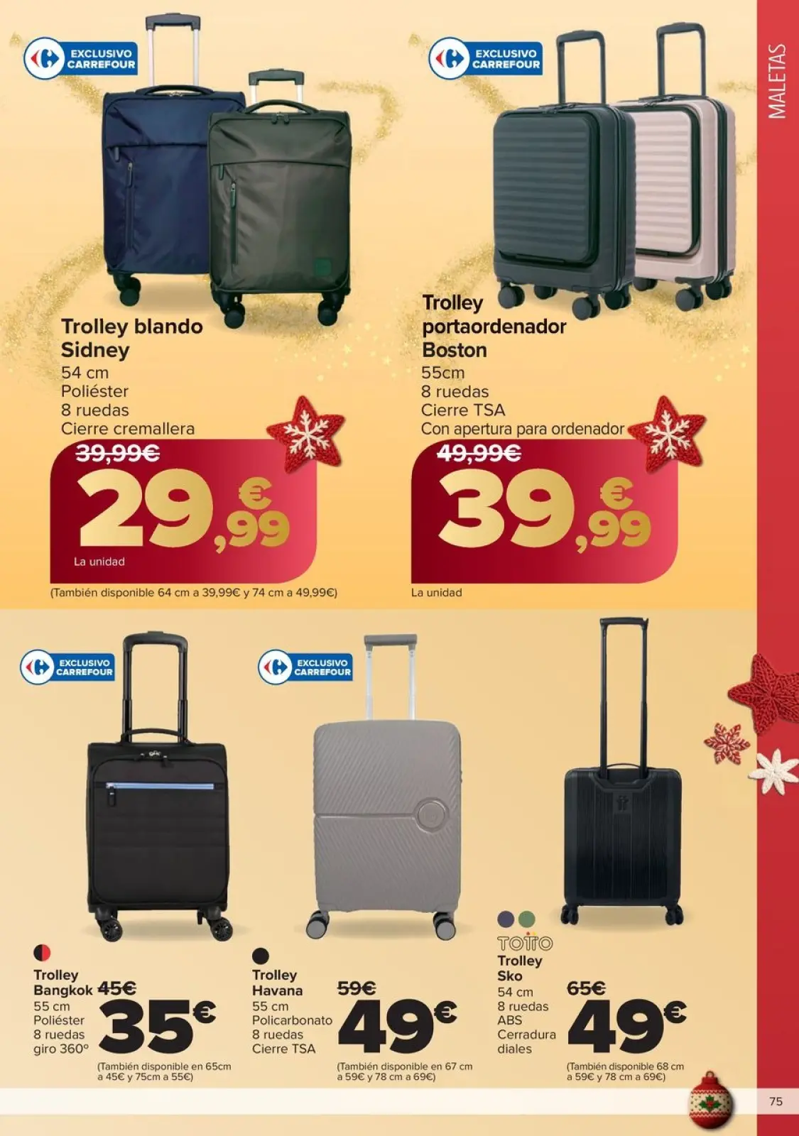 Page 75 dans OFFRES DE CADEAU AU MEILLEUR PRIX chez Carrefour Espagne