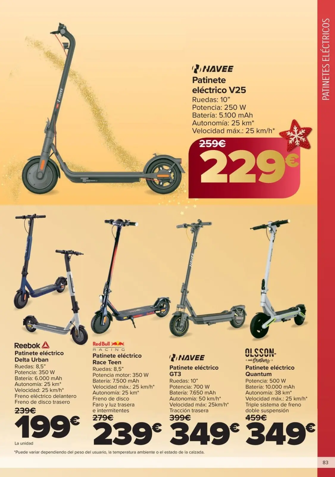 Page 83 dans OFFRES DE CADEAU AU MEILLEUR PRIX chez Carrefour Espagne