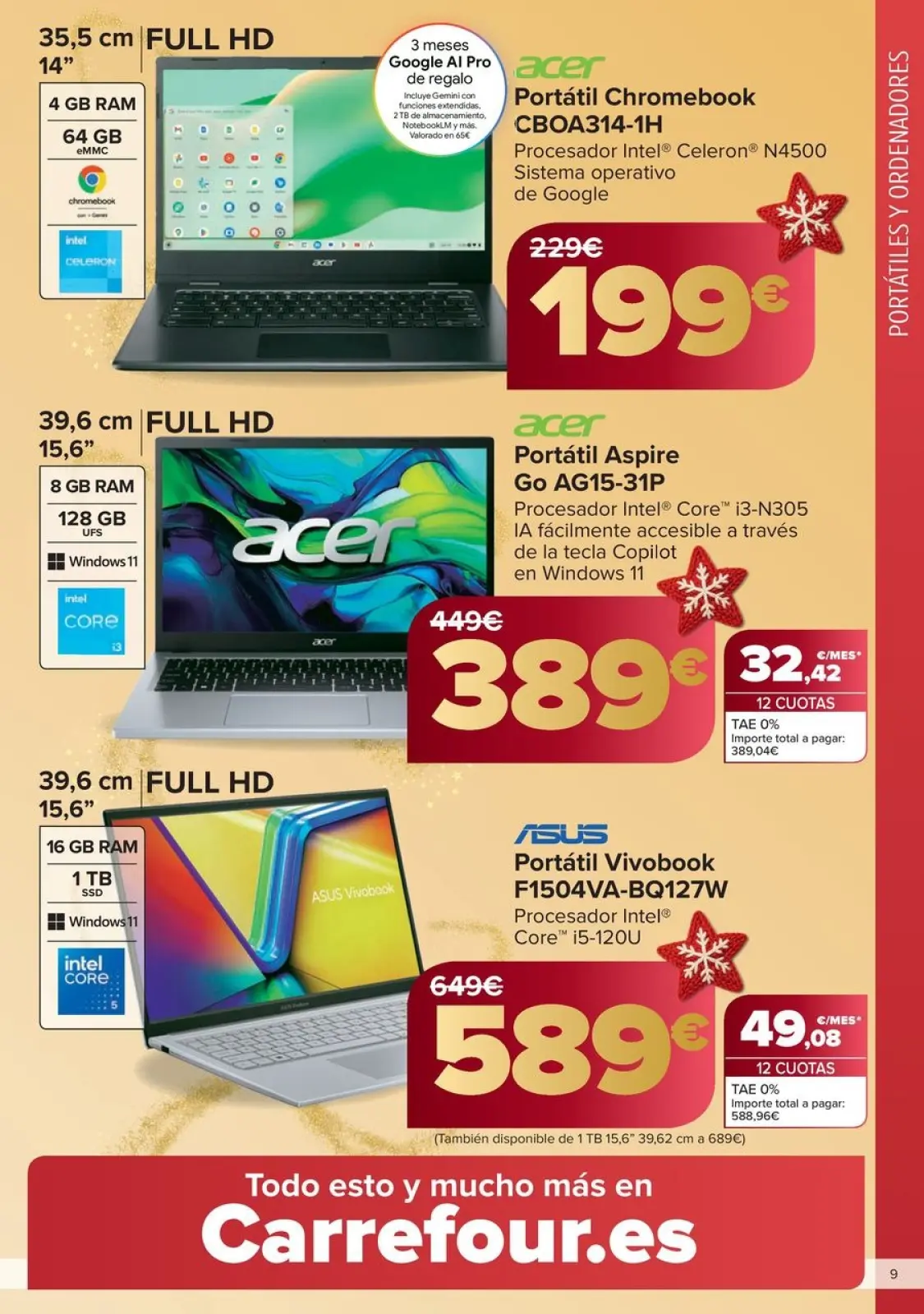 Page 9 dans OFFRES DE CADEAU AU MEILLEUR PRIX chez Carrefour Espagne