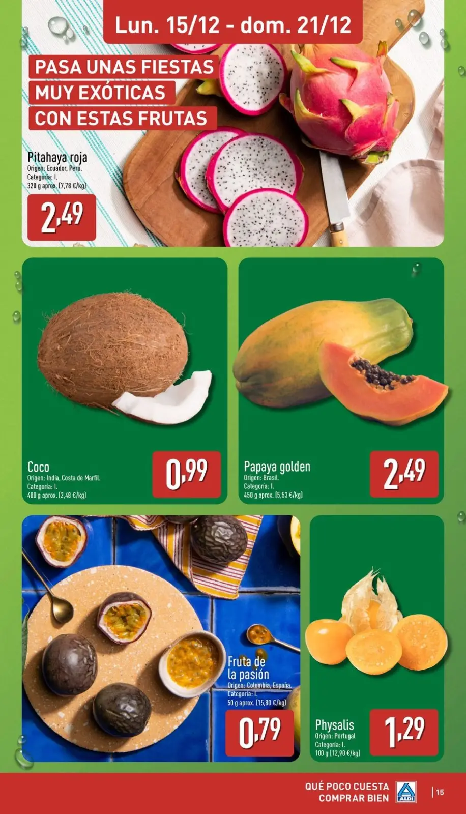Page 15 dans Nouveaux articles à bas prix chez ALDI Espagne