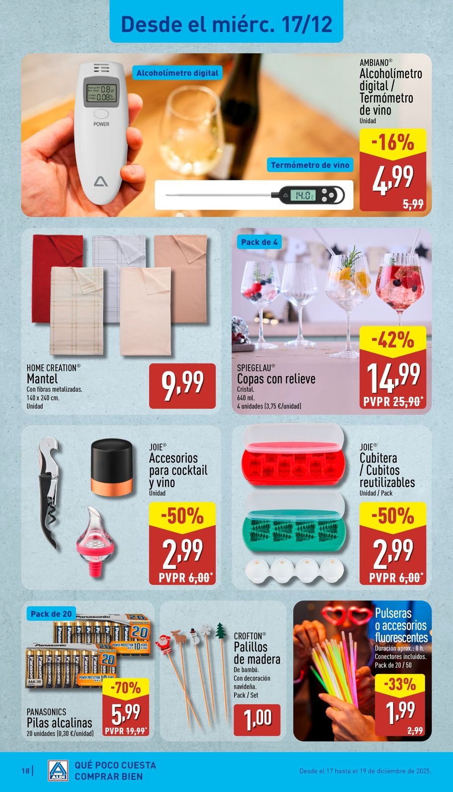 ALDI Spain Offers from 15 to 21 December 2025 New items at low prices