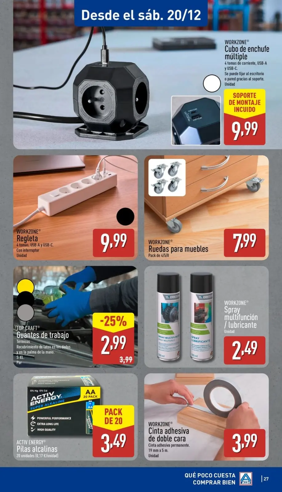 Page 27 dans Nouveaux articles à bas prix chez ALDI Espagne