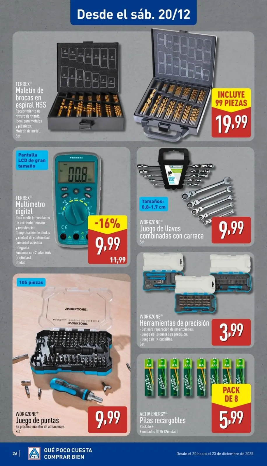 Page 26 dans Nouveaux articles à bas prix chez ALDI Espagne