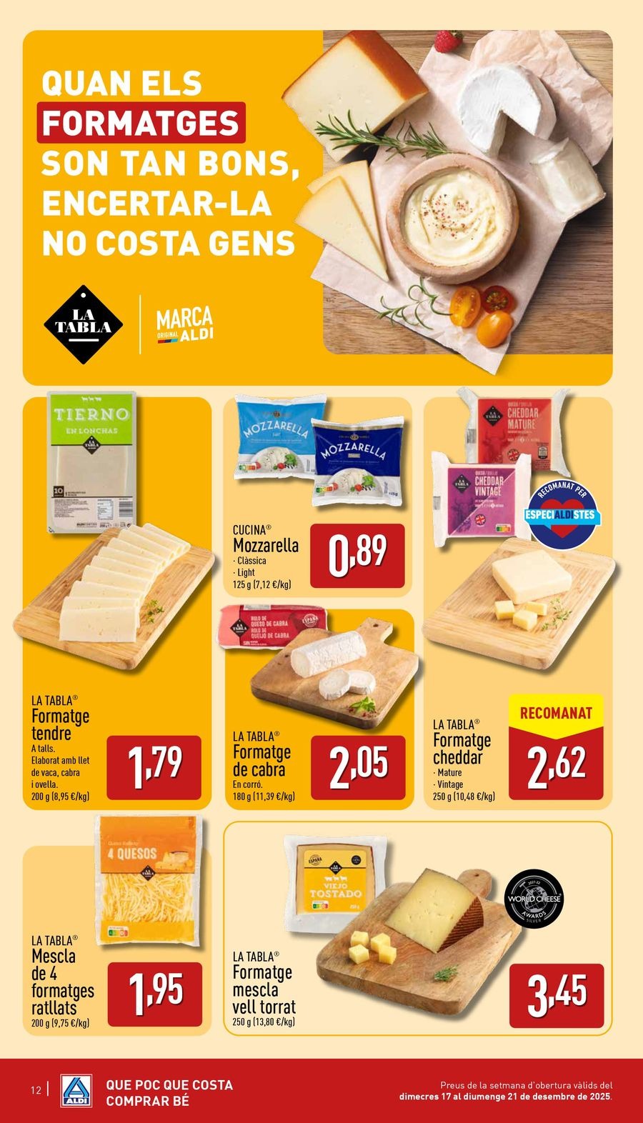 ALDI Spain Offers from 17 to 21 December 2025 NEW STORE Offers in Barcelona