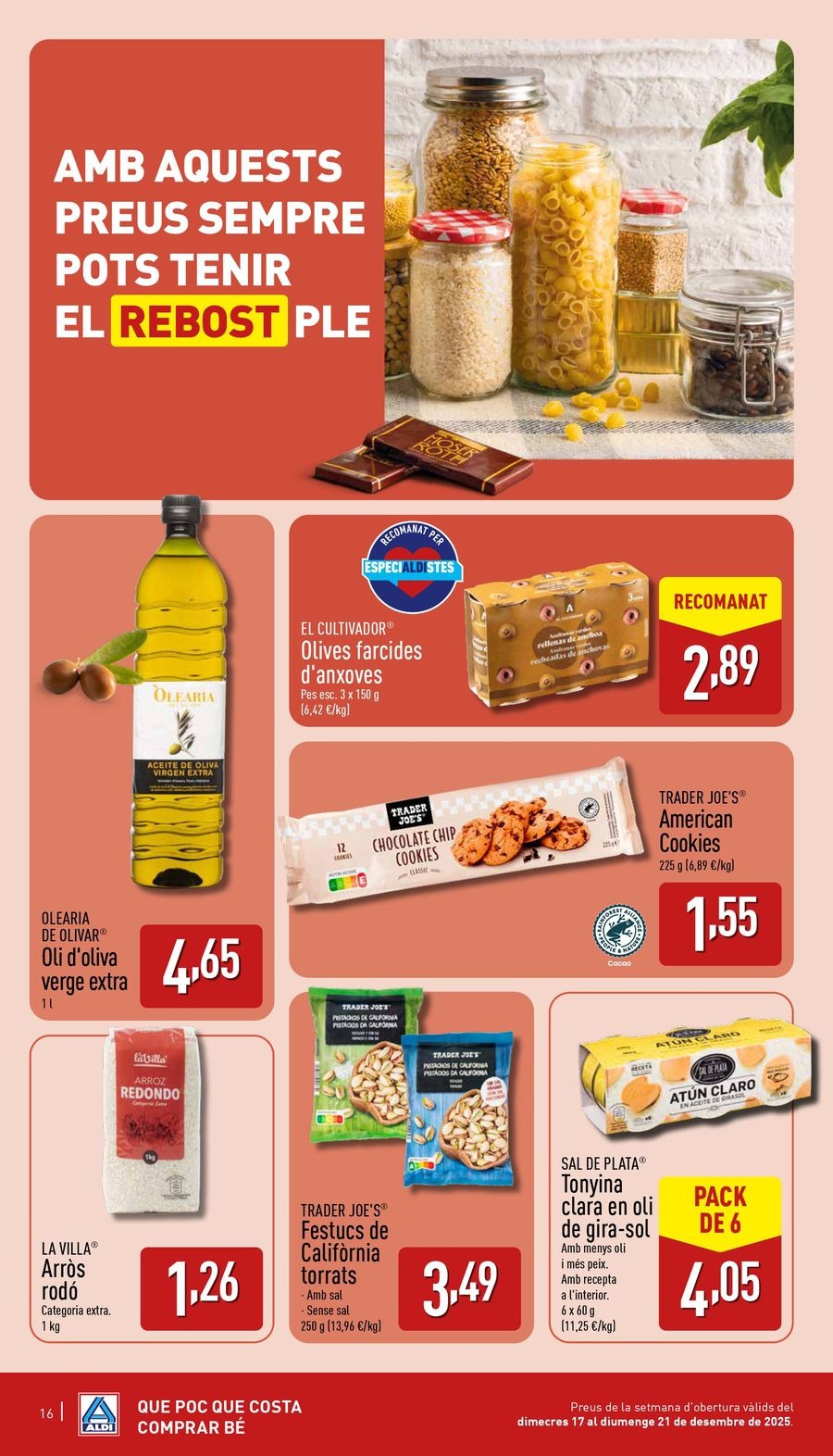 ALDI Spain Offers from 17 to 21 December 2025 NEW STORE Offers in Barcelona