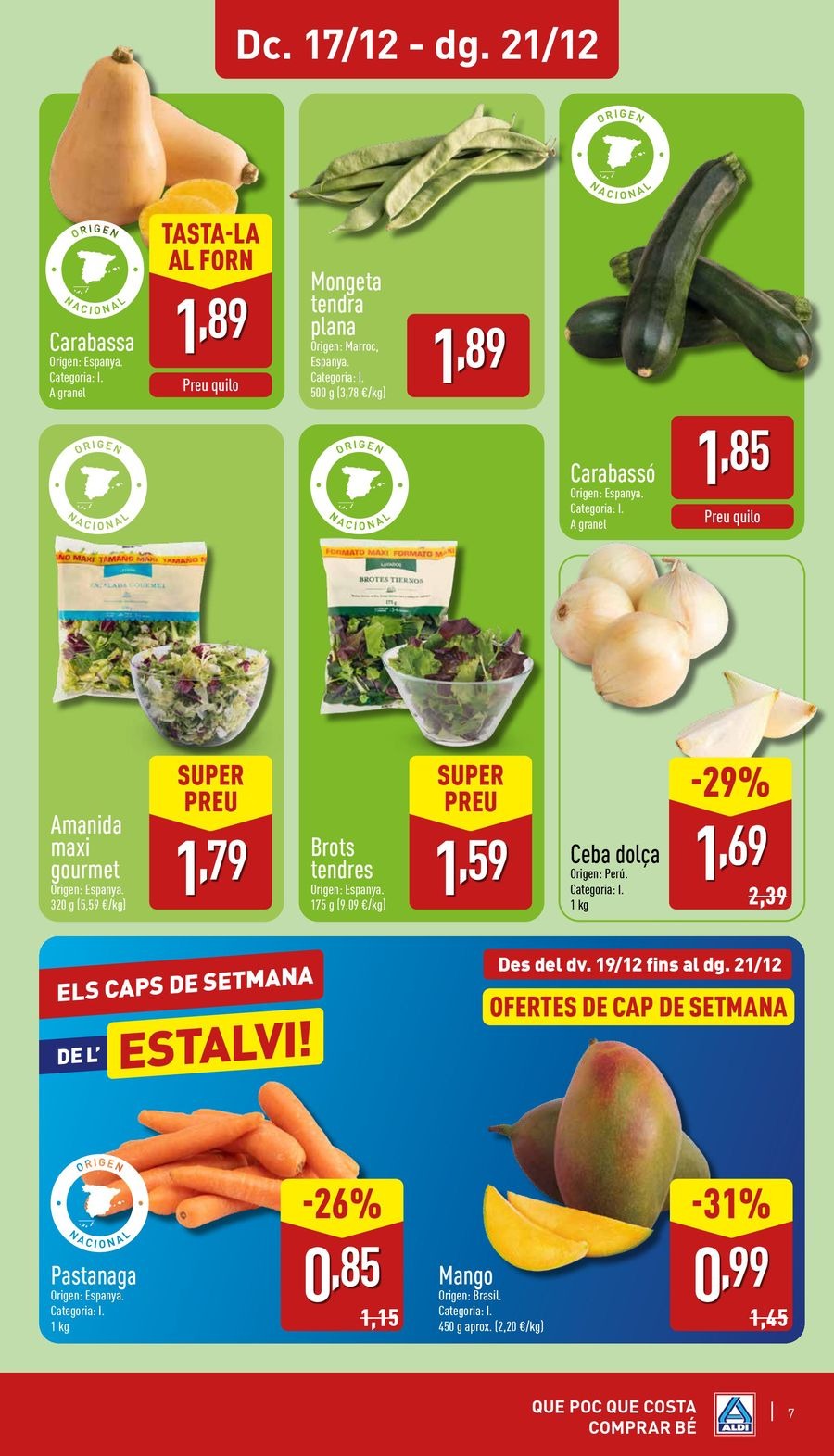ALDI Spain Offers from 17 to 21 December 2025 NEW STORE Offers in Barcelona