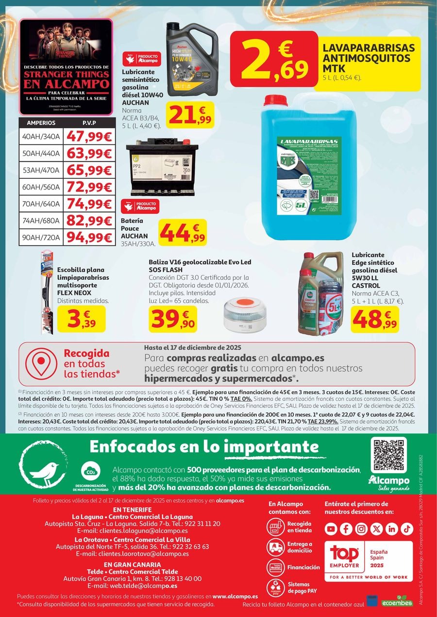 Offres Alcampo Espagne de 2 à 17 décembre 2025 OFFRES D'IDÉES DE CADEAUX