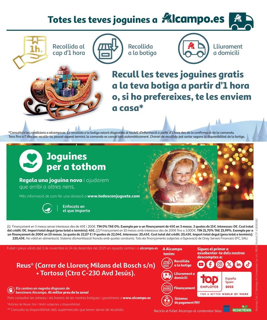 Alcampo Spain Offers from 3 November to 24 December 2025 Magical birthday game offers